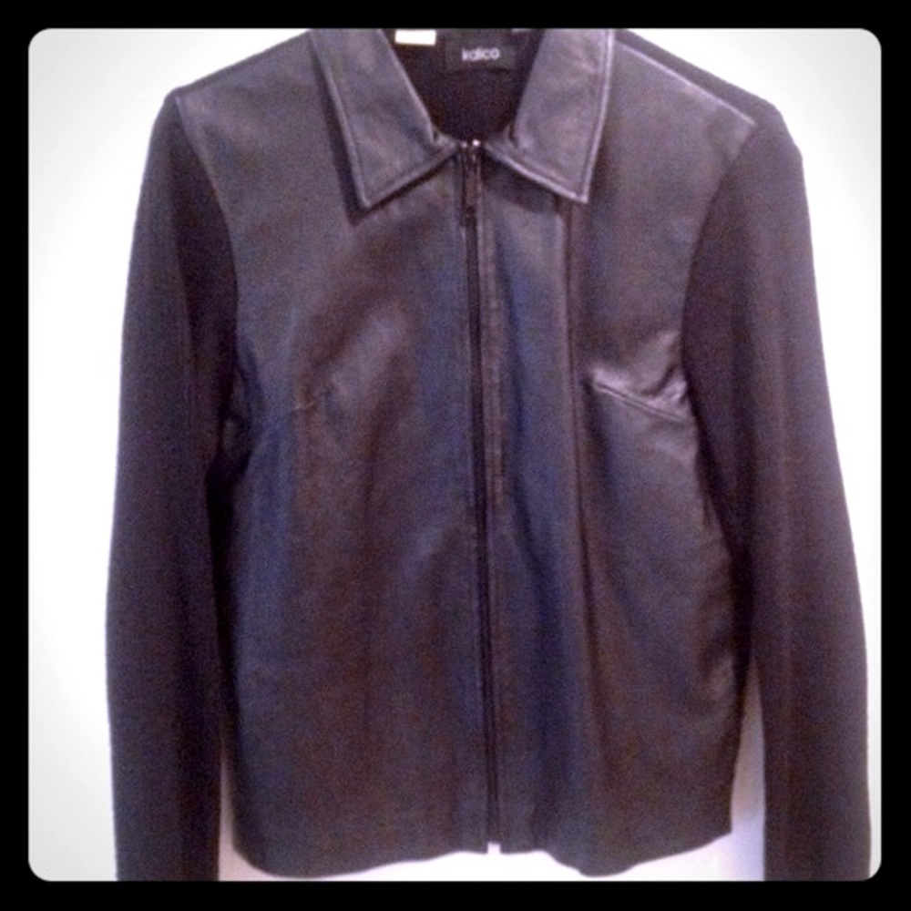Kalico Leather Sweater Jacket